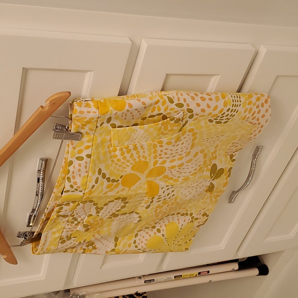 J. Crew Yellow & White skirt (fits like a 6) - Picture 5 of 5